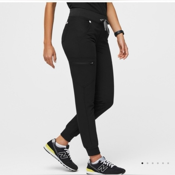 FIGS Zamora Nurse Medical Jogger Scrub Pants Black PO3478 - Picture 1 of 15